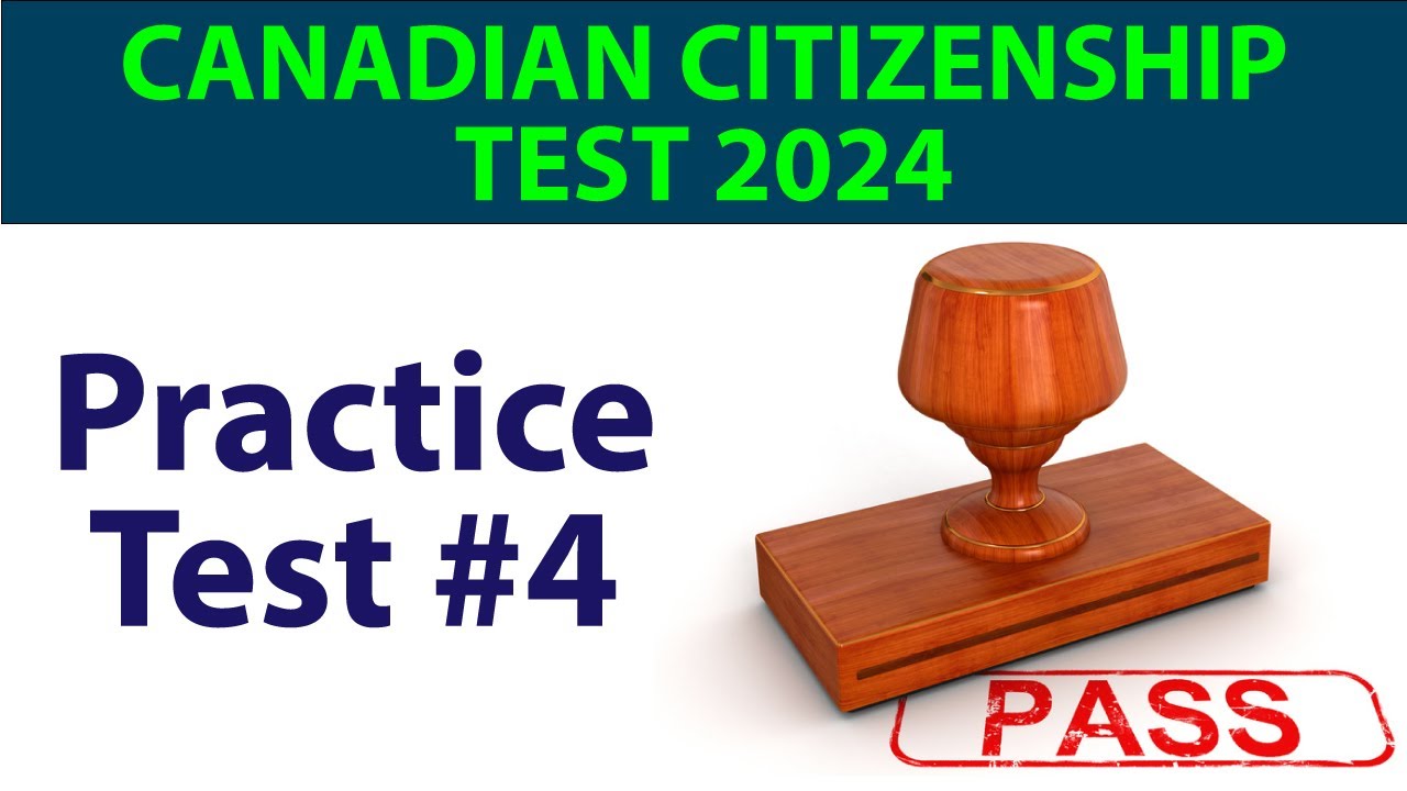 Canadian Citizenship Test 2024 Practice Test 4 YouTube