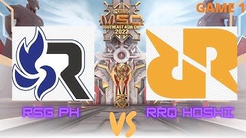 MSC 2022| RSG PH VS RRQ HOSHI GAME 1| MOBILE LEGENDS