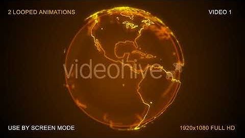 Earth Globe Hologram Motion Graphics Animation