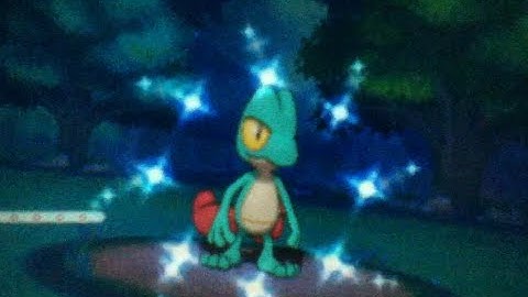 {WSHC #1 + Live Sparkles!} Shiny Treecko after 3,418 SRs in OmegaRuby! (1 Year Anniversary)
