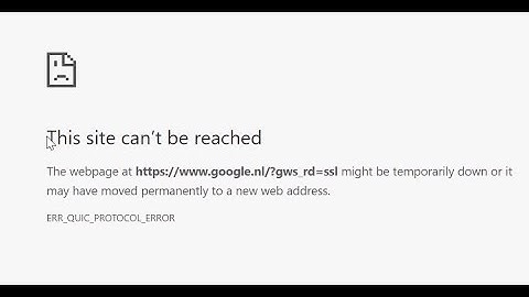 [FIXED] Google Chrome ERR QUIC PROTOCOL ERROR