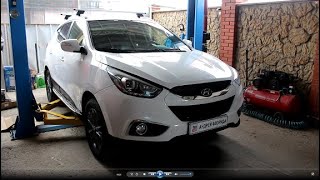 Профилактика шлицевого соединения раздатки на Hyundai ix35 Хендай 2,0  Ай Икс 35  2014 года 1часть