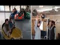 Hilariouss emerge of taliban fighters having fun at amusement parks gyms