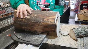EthAnswers Cutting Log Cookies On a Bandsaw With The Little Ripper, High In Fibre