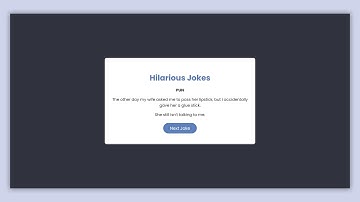 Random Joke Generator | Vanilla JS Project