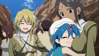 Aladdin Rubs His Face In Sahsa's Breasts - Magi The Labyrinth of Magic