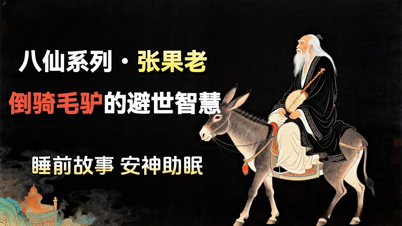 张果老倒骑毛驴：为何他宁愿装死也不做官？八仙最通透的人生智慧。| 睡