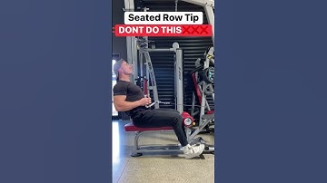 GROW your BACK! Seated ROW TIP 101! #fitness #gym #shorts
