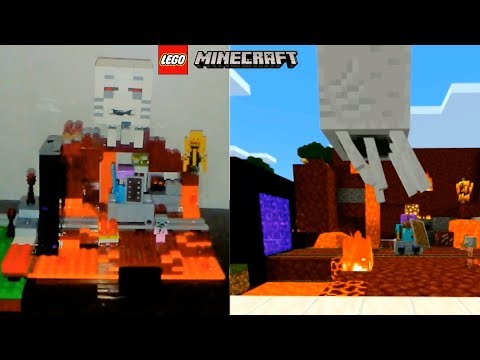 Lego the Nether Portal Set 21143 in Minecraft