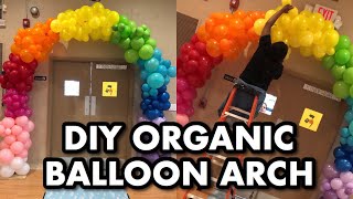 DIY Organic Balloon Arch Tutorial & Frame | Rainbow Balloon Arch | DIY With KI