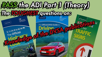 PASS voor de ADI Deel 1 | DVSA Publicaties Kennis | Wegenverkeerswet, Rijden: Essentiële vaardigh...