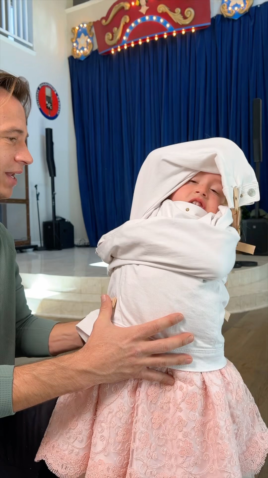Dad made her a straight jacket ?