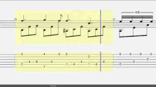 Frédéric Chopin- Nocturne op. 9 no. 2 (Arreglo para guitarra,Tabs y partitura) chords