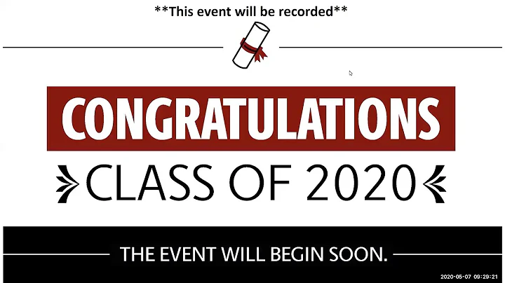 2020 Graduate Celebration