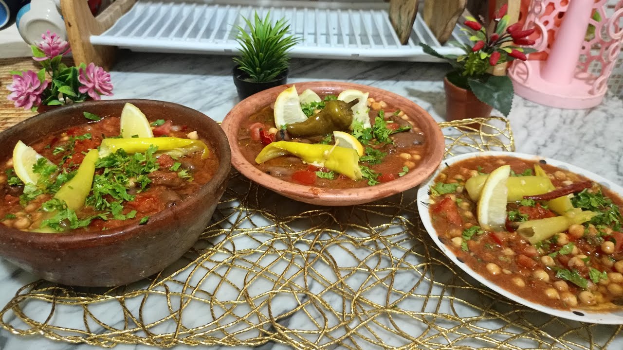 جبتلكم وصفة الدوبارة البسكرية حمص و فول على الاصول مع سر التوابل🤫