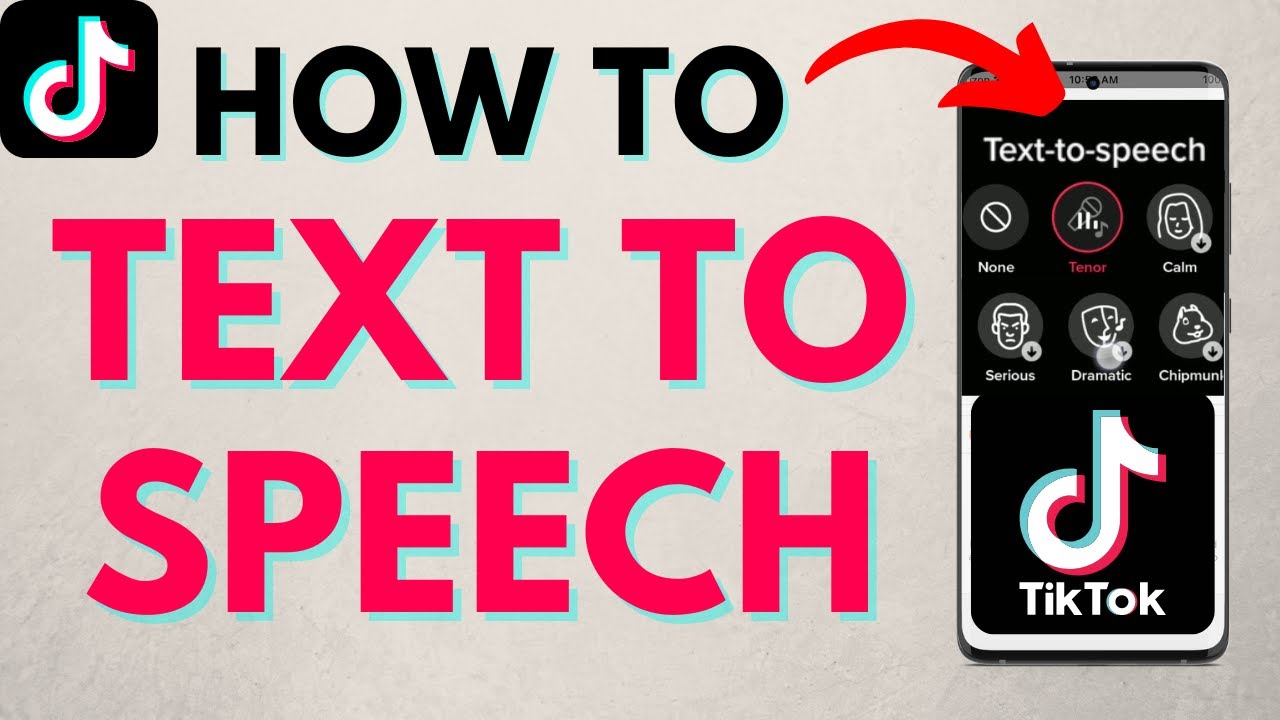 how to make text speech on tiktok