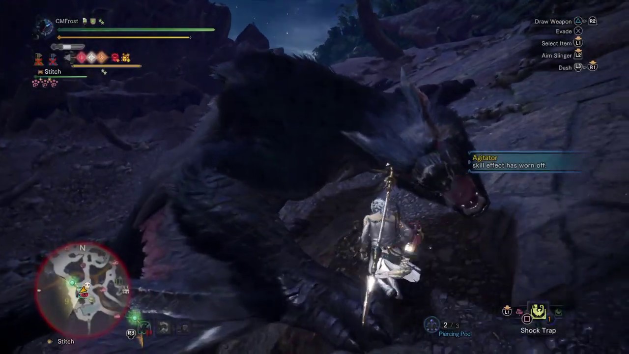 MHWIB: (MR)Nargacuga SOLO - Insect Glaive (CMFrost)