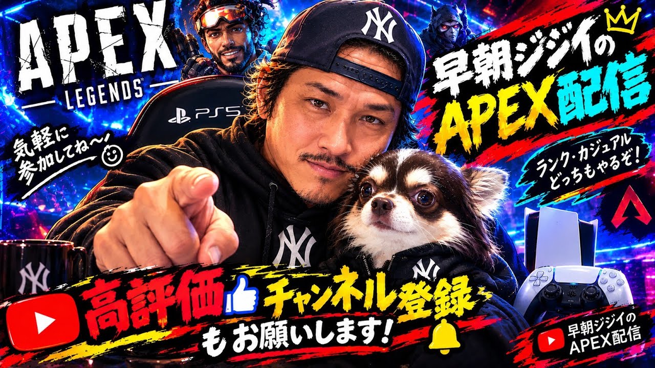 【#PS5】【#APEXLEGENDS】【下手だけど開幕ランクでどこまで行ける！？】#ゲーム実況#エンジョイ#初見さん#初心者さん大歓迎!!#LIVE#PS5#参加型配信#エペ