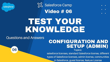 About Salesforce Salesforce Configuration and Setup: Licenses Questions and Answers
