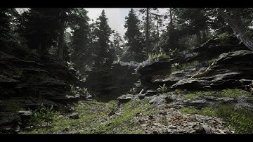 ⏭SPEED LEVEL DESIGN - ROCKY FOREST GAME ENVIRONMENT - UNREAL ENGINE 4
