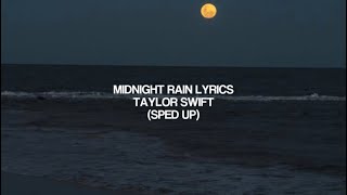 taylor swift - midnight rain (sped up lyrics) Resimi