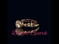 Кольцо желтого золота в глухой оправе Bezet 1 карат от Bright Spark