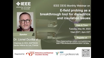 DEIS YP Monthly Webinar: E-field probing as a breakthrough tool by Dr. Lionel Duvillaret