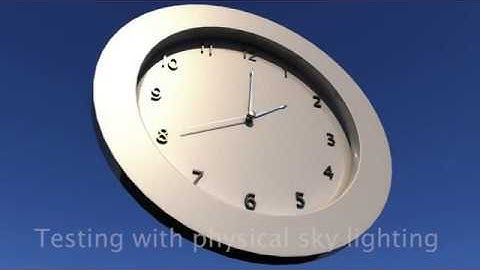 Animated 3D clock Maya 2019