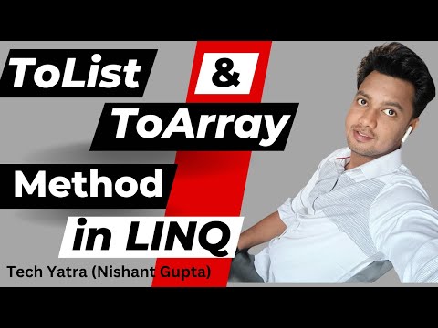 ToList and ToArray Method in Linq C# #csharp #linq #dotnet #techyatra #nishantgupta #programming