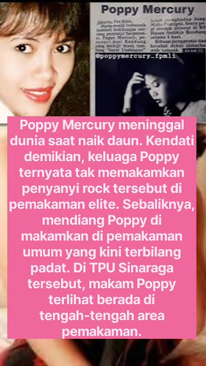 Poppy Mercury meninggal di usia muda @mystere-r4k