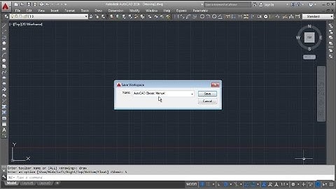 AutoCAD 2016 Classic Workspace Manual Settings
