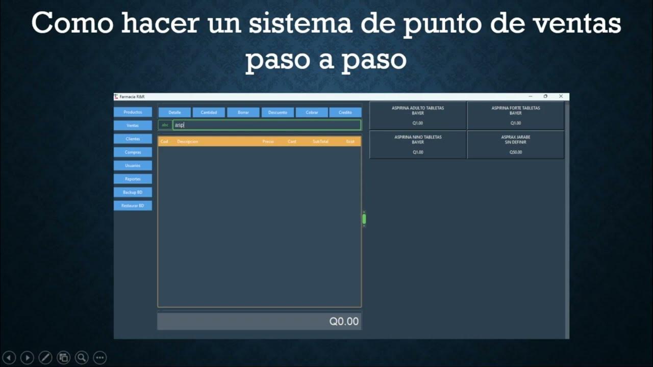 Presentación Punto de Venta Python Tkinter - YouTube