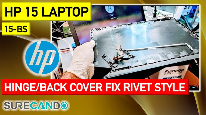 HP 15-BS Laptop Hinge Repair Guide with Rivets Hinge Replacement 15-bs REPLACE LCD Fix Hinge Covers