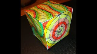 Op Art Cube Design