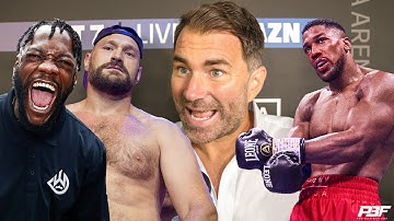 EDDIE HEARN DROPS BOMBSHELL ON DEONTAY WILDER-ANTHONY JOSHUA POTENTIAL LOCATION, FURY VS USYK CLASH?