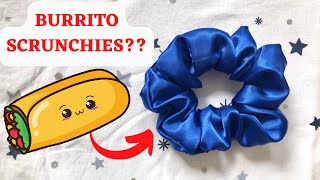 Easy DIY Scrunchies Burrito Method  How to make scrunchies using the burrito method