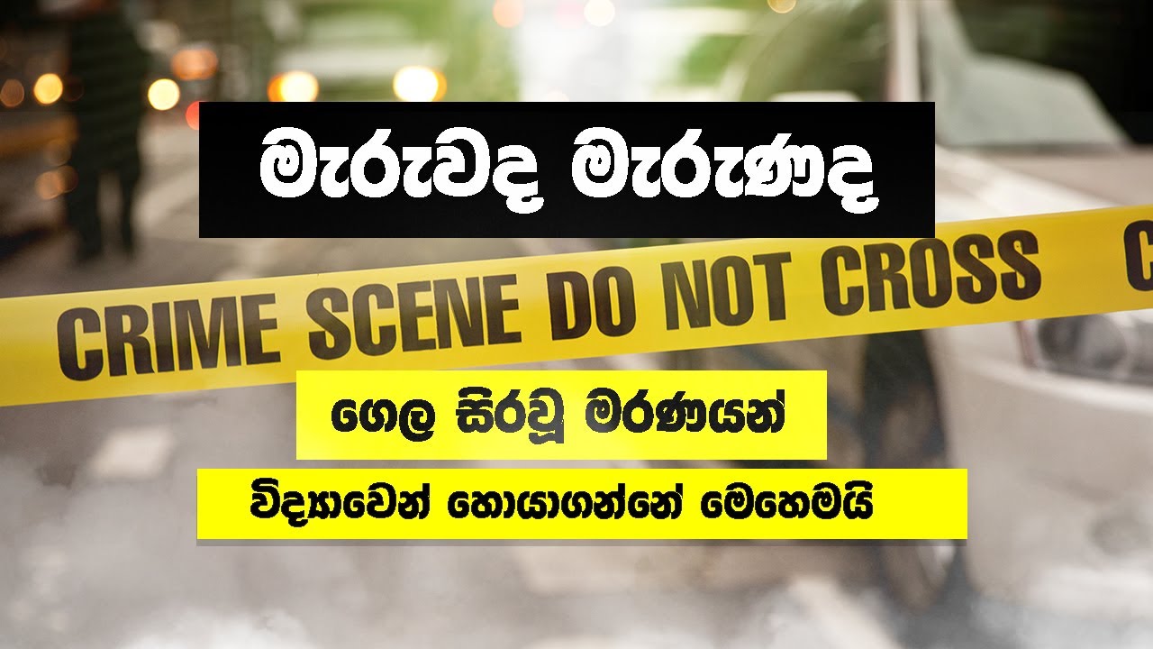 මිනීමැරුමක් විසඳන්නේ මෙහෙමයි - Criminal Justice | Forensic Science Sinhala - Murder - EP 01