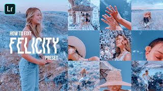 Felicity Preset | Sky Blue Tone Filter | Free Lightroom Presets | Lightroom Mobile Editing Tutorial screenshot 3