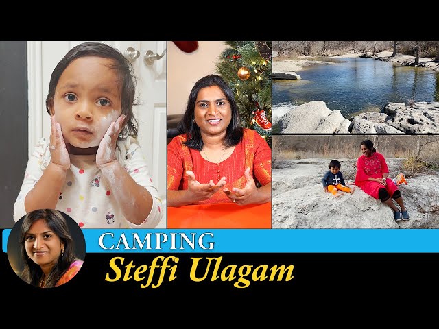 Camping Vlog in Tamil | Cabin in the Woods - McKinney Falls Park | Steffi Ulagam class=