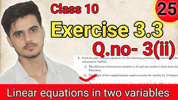 Exercise 3.2  Q.no 3(ii) chapter 3 |Class 10  maths NCERT solutions by chapra study point#NCERT#CBSE