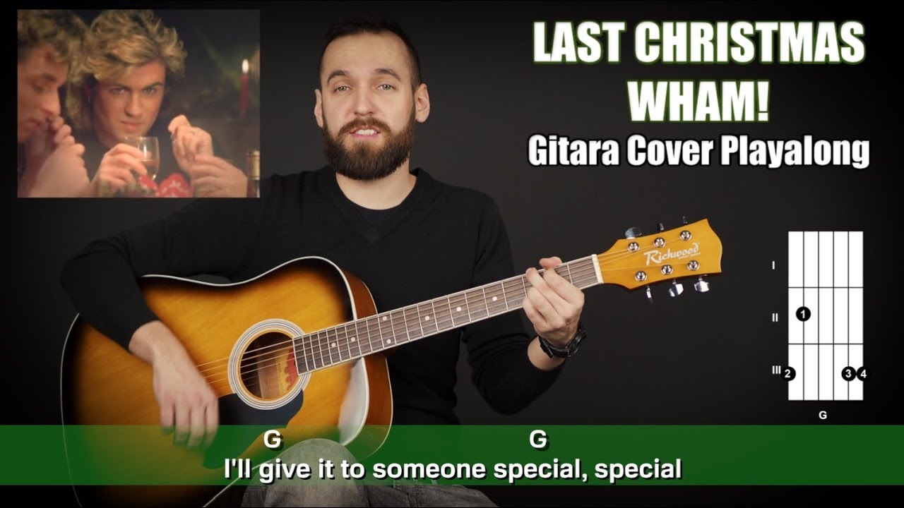 Last Christmas Cover Gitara Playalong Akordy Tekst Youtube