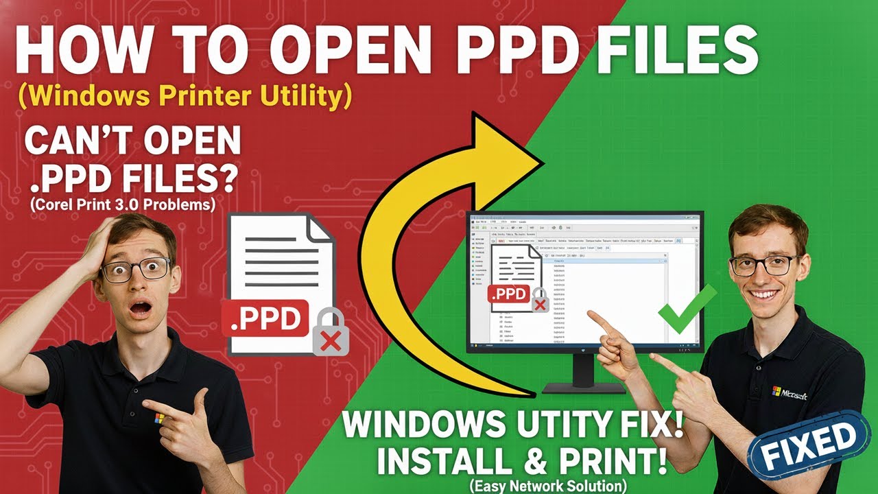 How to Open PPD Files (Windows Printer Utility) - YouTube