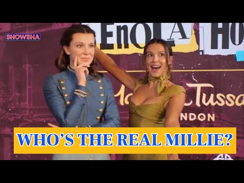 Millie Bobbie Brown Surprises Fans At Enola Holmes Wax Figure Unveiling At Madame Tussauds | WATCH