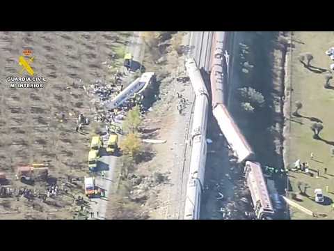 Video Toledo, prime immagini aeree del mortale incidente ferroviario