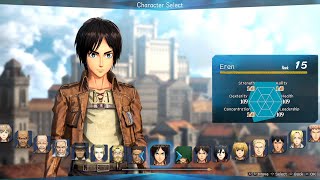 Attack on Titan 2: Final Battle All Characters [PS4]