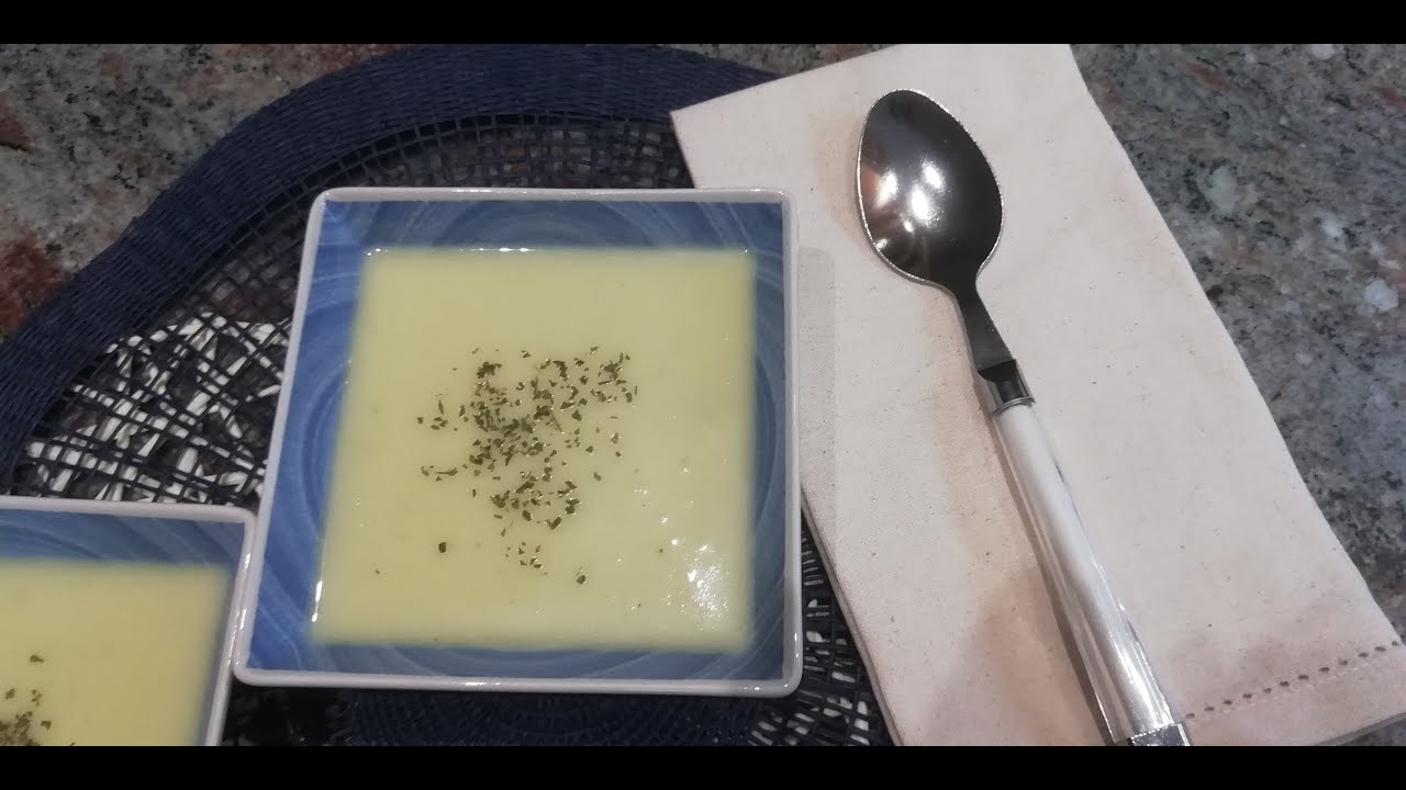 Crema ligera de calabacín en Monsieur Cuisine Plus