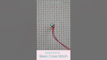 Basic Cross Stitch - English Method #embroidery #crossstitchforbeginners #crossstitch