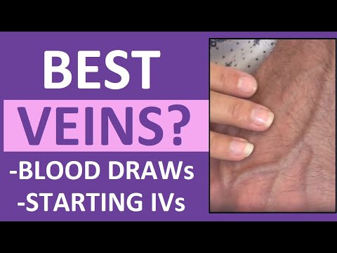 Best Veins for IV Insertion, Drawing Blood (Venipuncture Tips) in Nursing, Phlebotomy