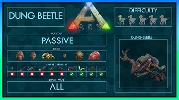 Dung Beetle easy Tame + Abilities | Full Guide + Trap | Ark