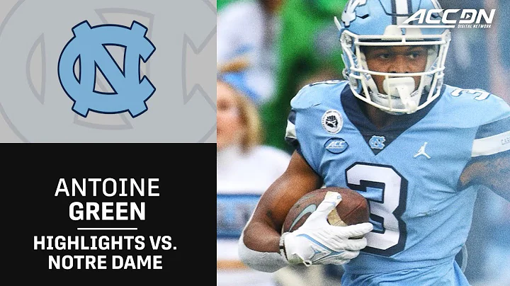 UNC WR Antoine Green Provides Huge Plays For The H...